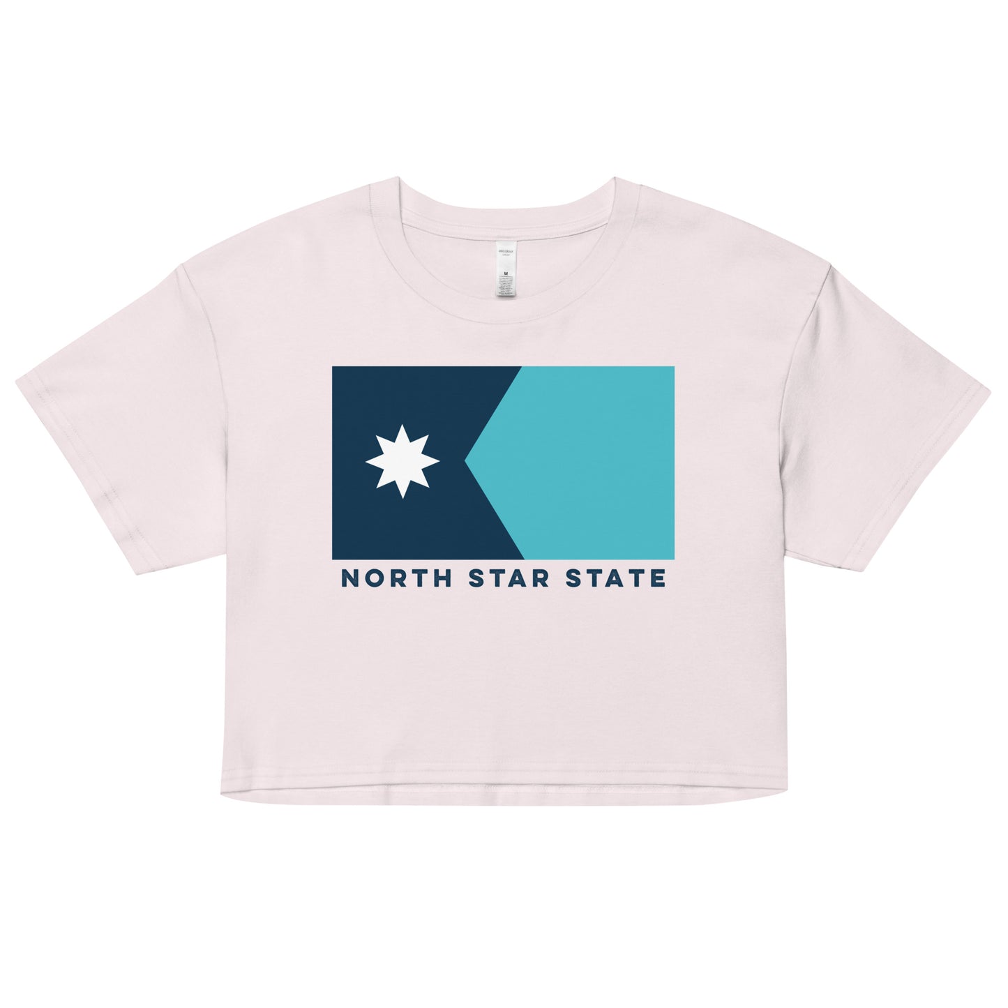 North Star State Flag Crop Top (No Texture)