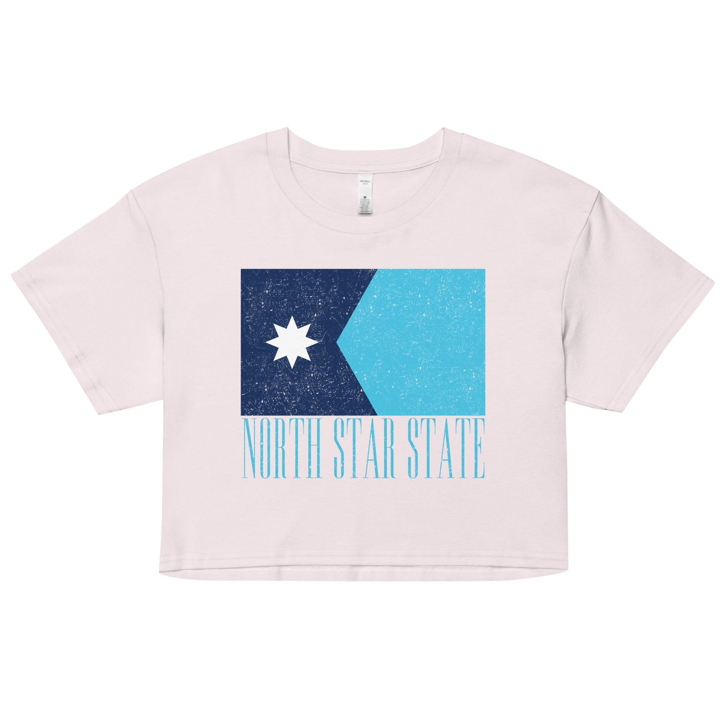 North Star State Flag Crop Top (Textured)