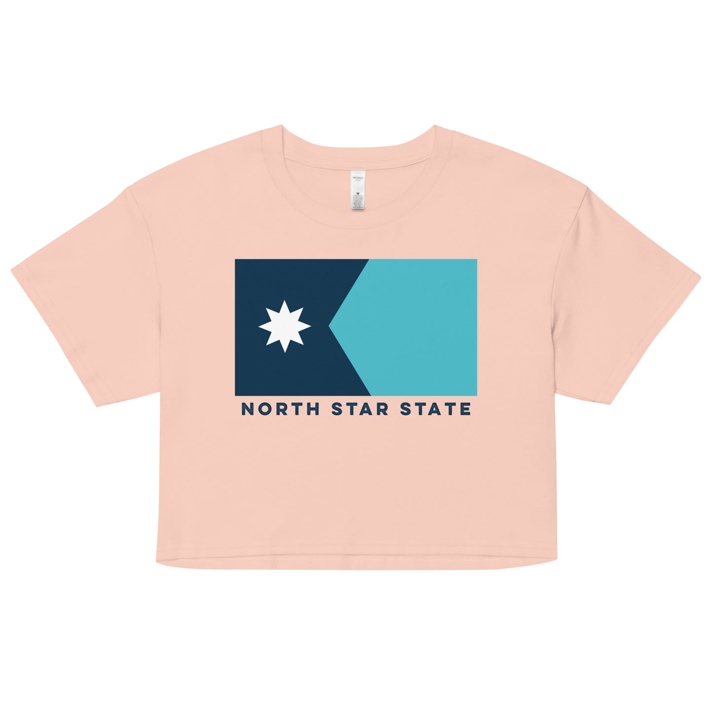 North Star State Flag Crop Top (No Texture)