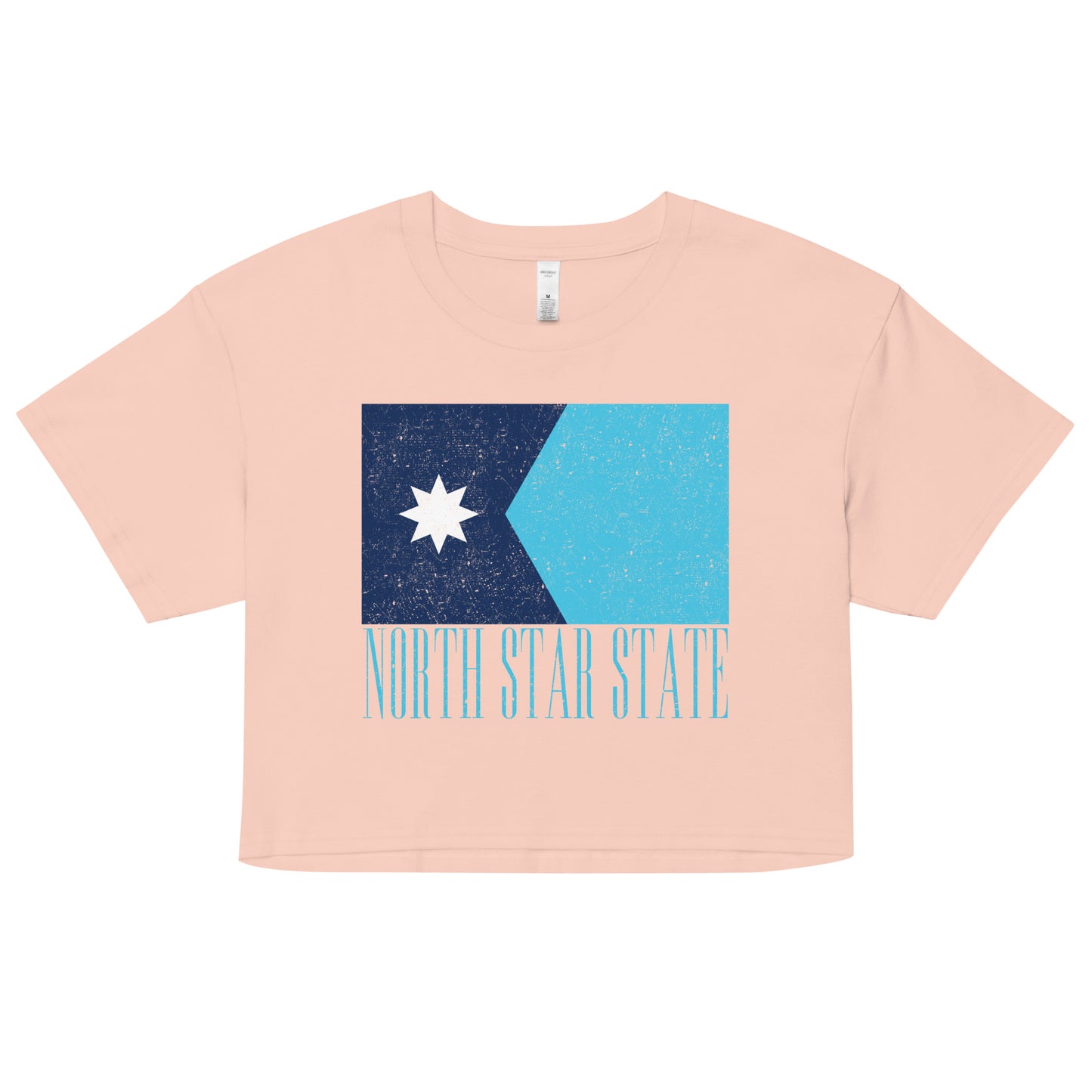 North Star State Flag Crop Top (Textured)