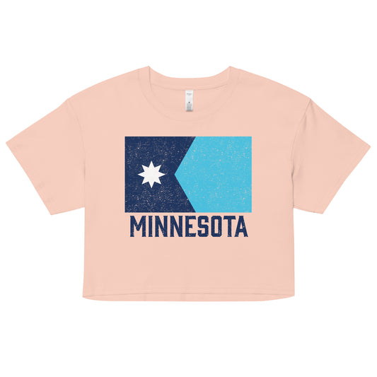 Minnesota State Flag Crop Top (Textured)