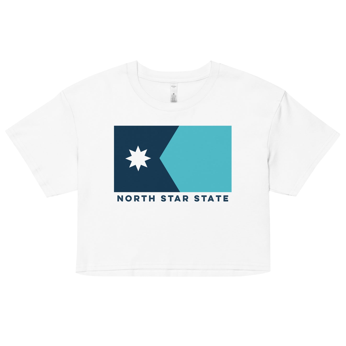 North Star State Flag Crop Top (No Texture)