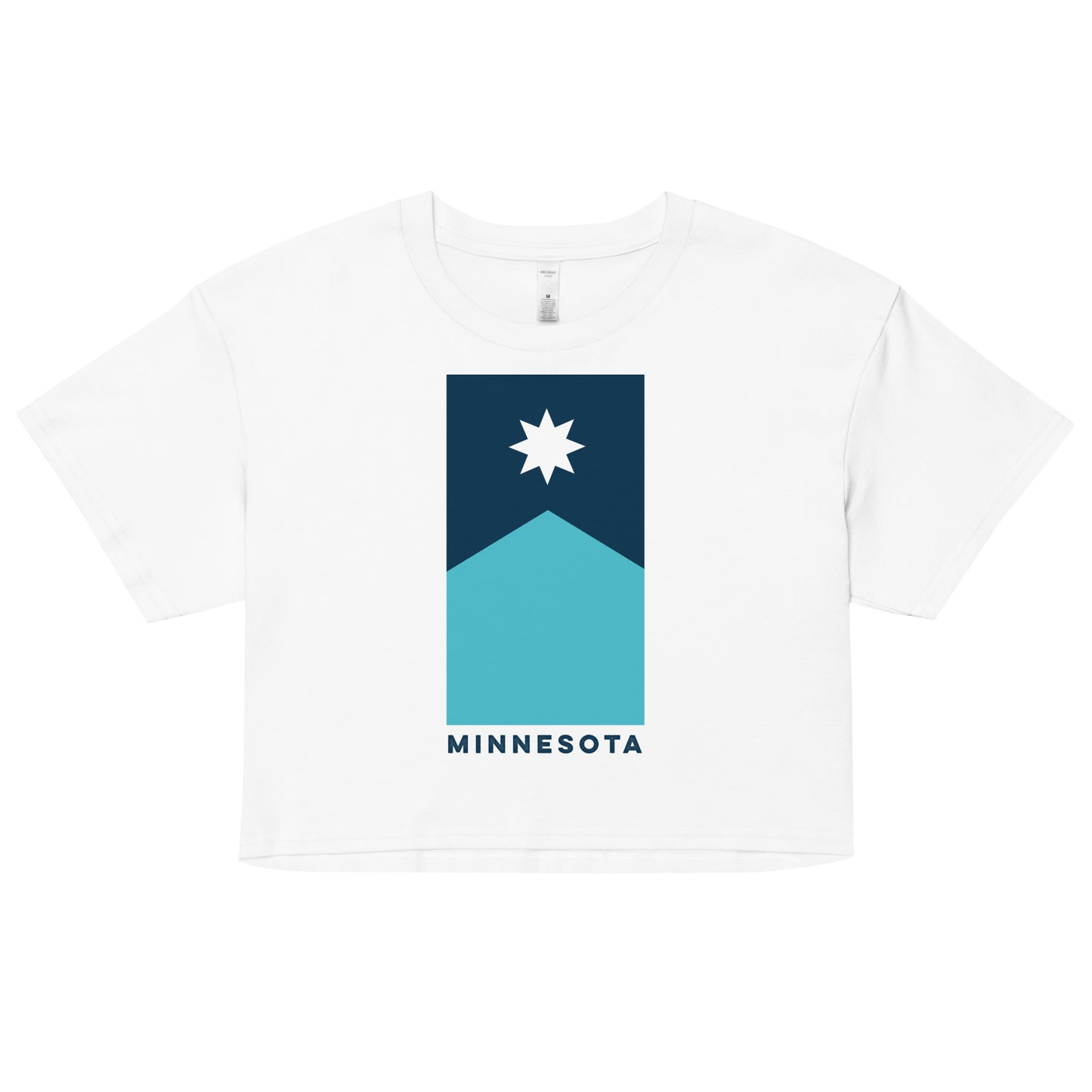 Minnesota State Flag Crop Top (No Texture)