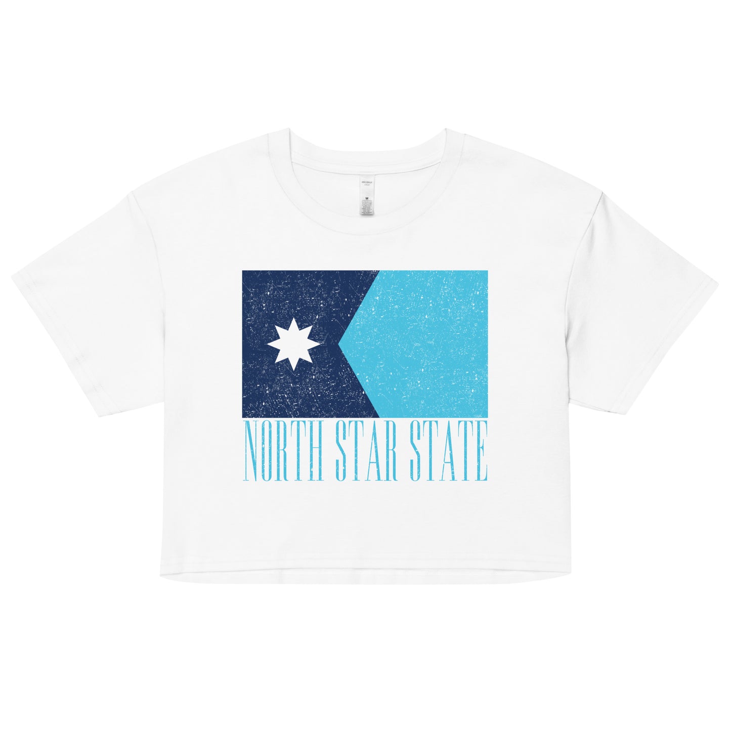 North Star State Flag Crop Top (Textured)