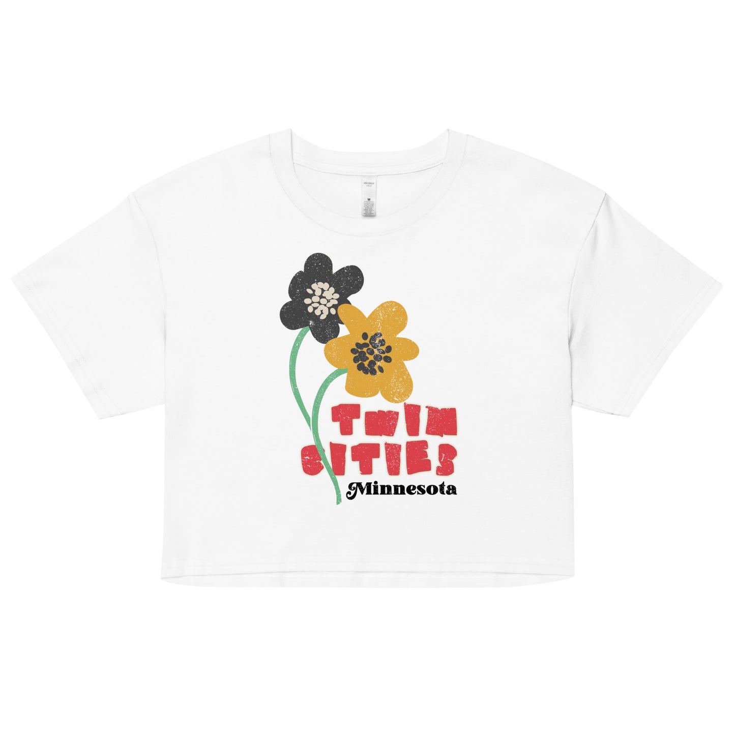 Twin Cities Flowers Crop Top