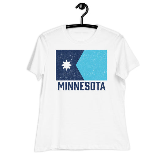 Minnesota State Flag Women's Tee (Textured)